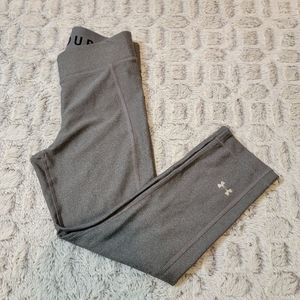 Under Armour HeatGear Compression Capri Leggings Gray Size Small